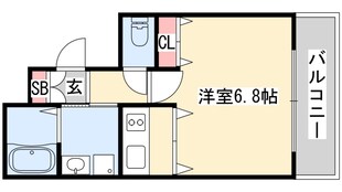 プレサンス三宮花時計前の物件間取画像